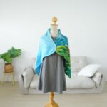 ผ้าห่มคลุมไหล่พิมพ์ลายมีกระดุม