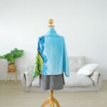 ผ้าห่มคลุมไหล่พิมพ์ลายมีกระดุม - Image 2