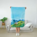 ผ้าห่มคลุมไหล่พิมพ์ลายมีกระดุม - Image 4