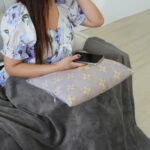 หมอนผ้าห่มรักษ์โลกพิมพ์ลายทรงสี่เหลี่ยม - Image 5