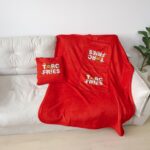 หมอนผ้าห่มแบบซิปทรงสี่เหลี่ยมพิมพ์ลาย