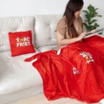 หมอนผ้าห่มแบบซิปทรงสี่เหลี่ยมพิมพ์ลาย - Image 5