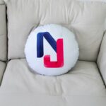 หมอนอิงทรงกลมพิมพ์ลาย